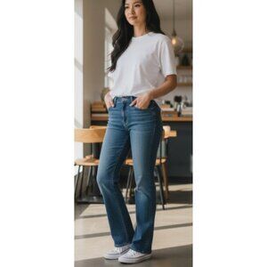 LEVI’S Relaxed Fit Bootcut 550 Stretch Jeans Ladies Size 16 Short